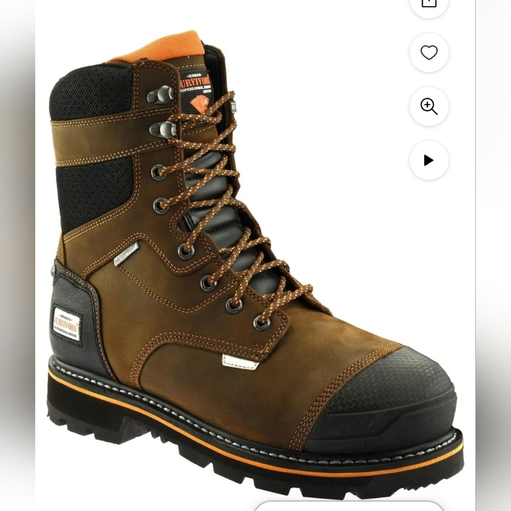 Herman Survivors Professional Series Men Size 14 DOZIER Steel Toe Work Boots